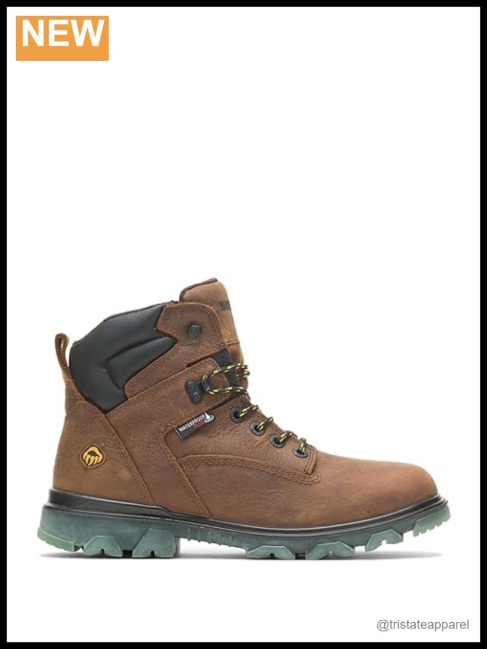 Waterproof Composite-Toe 6" Construction Work Boots Slip Resistant